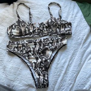 Snake print bikini